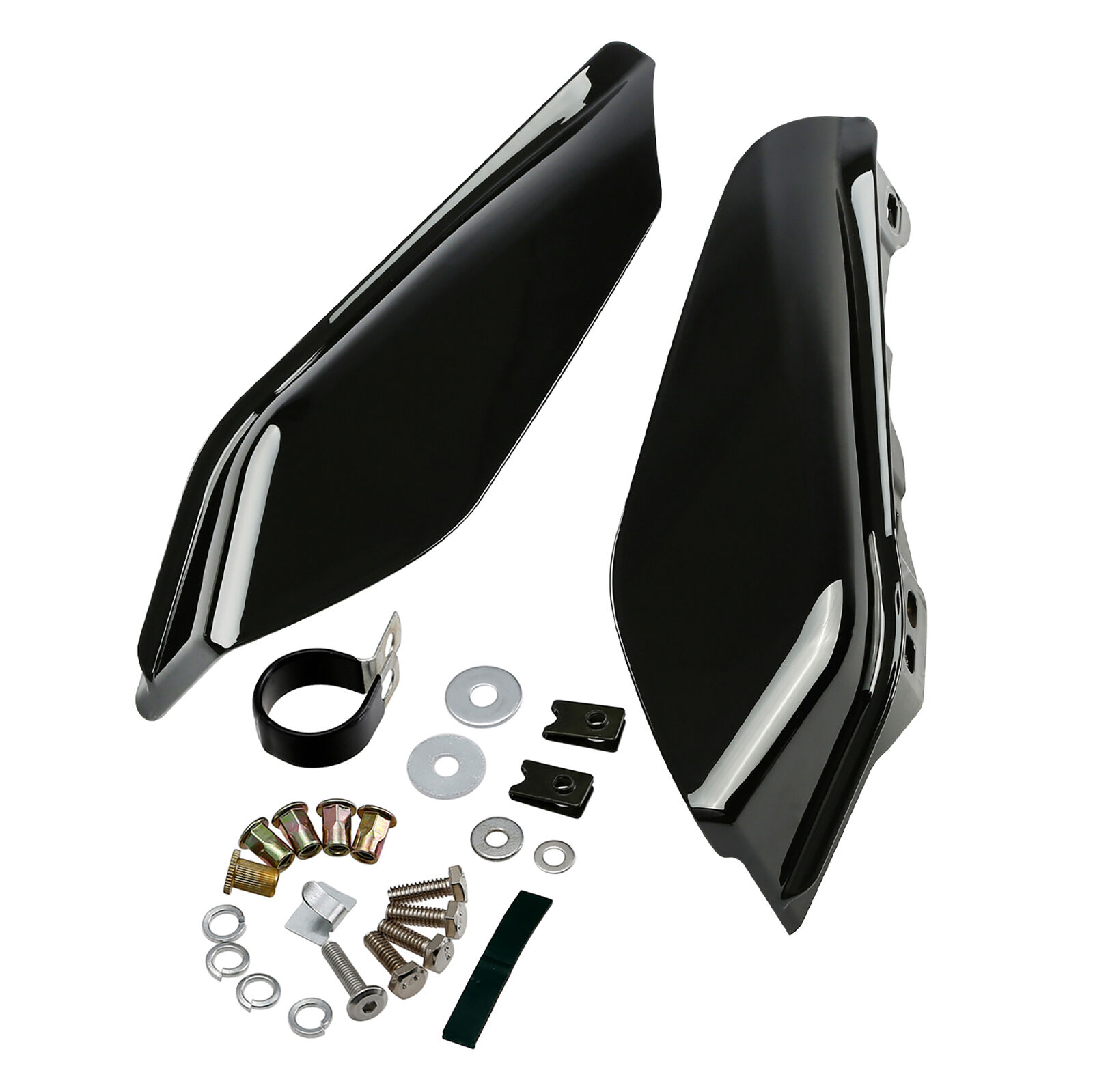 ABS Mid-Frame Air Deflector Heat Shield Fit For Harley Street Road Glide 09-up