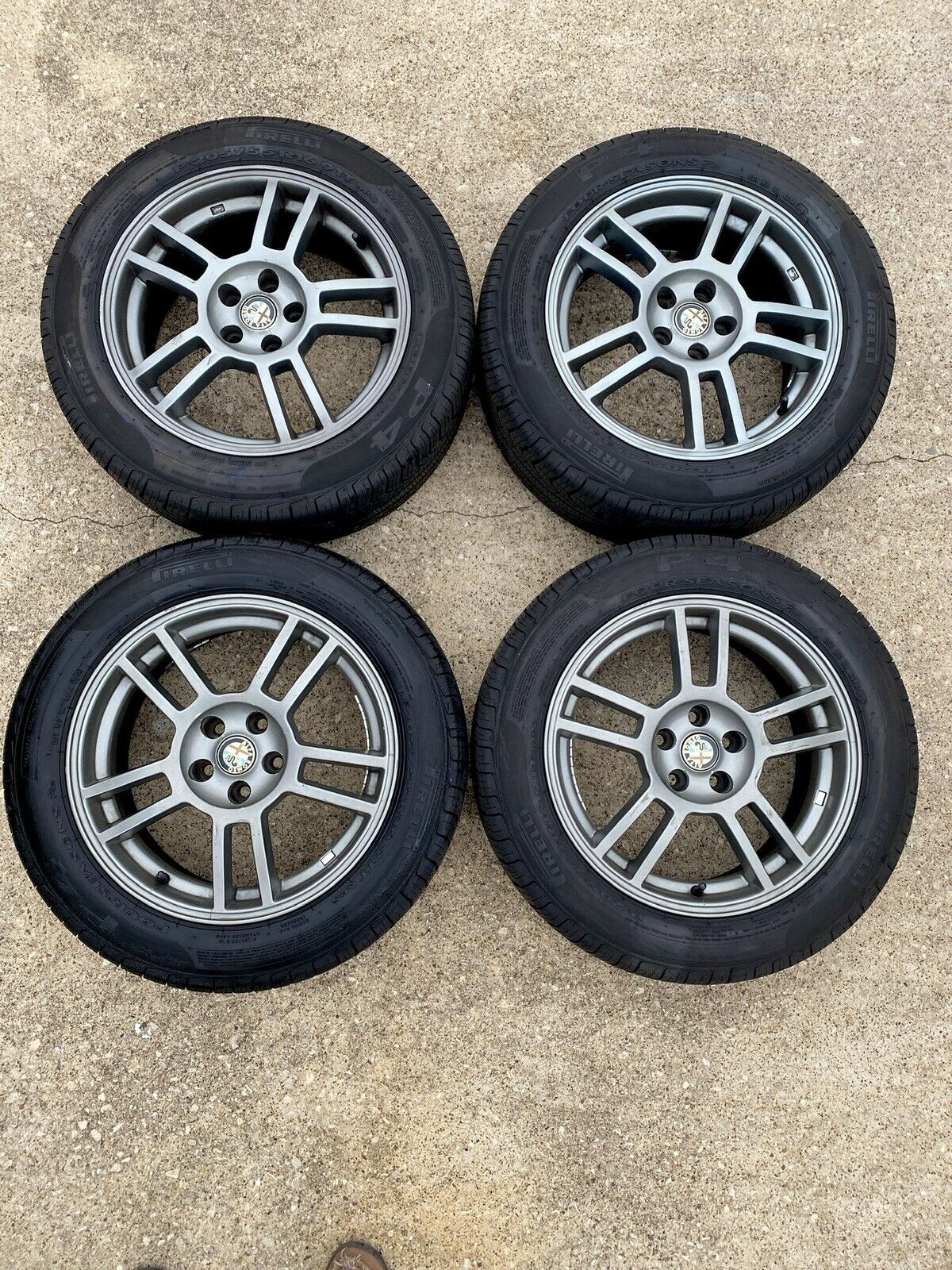 Alfa Romeo Wheels and Pirelli P4 tires 5x98  Mille Miglia 16”