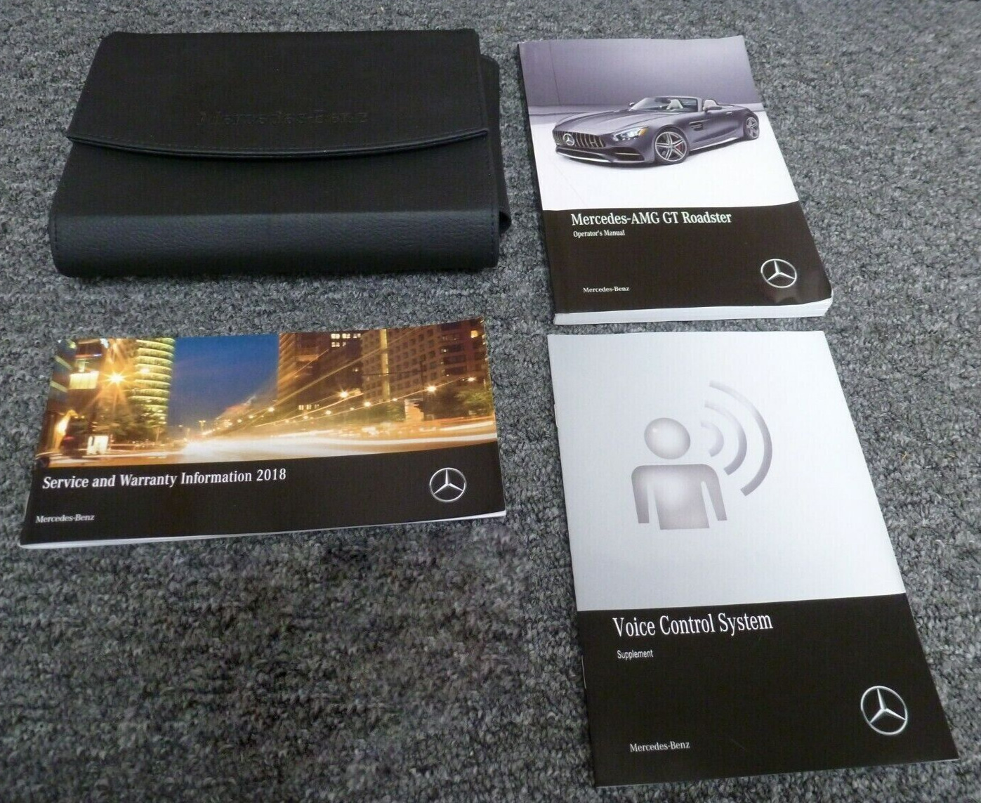 2018 Mercedes Benz AMG GT Roadster Owner Operator Manual User Guide Set 4.0L V8