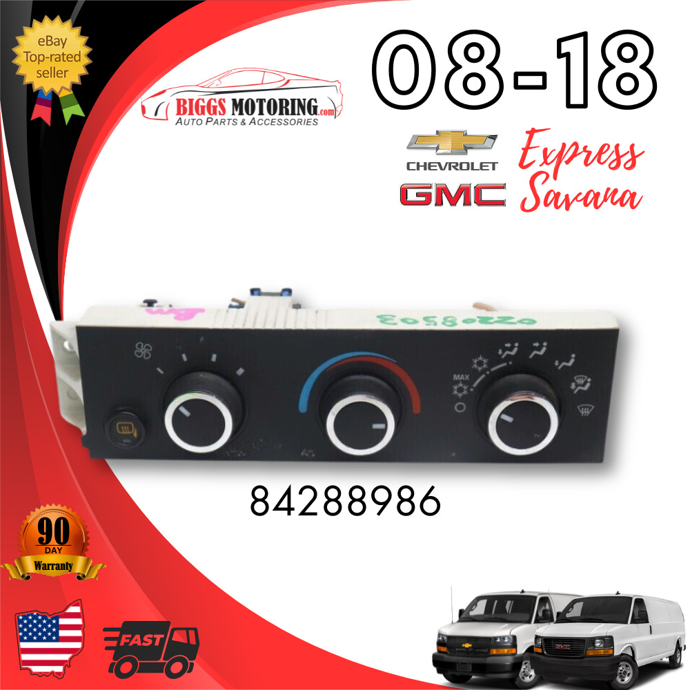 2008-2018 Chevy Express 2500 GMC SavanaAc Heater  Temperature Control 84288986