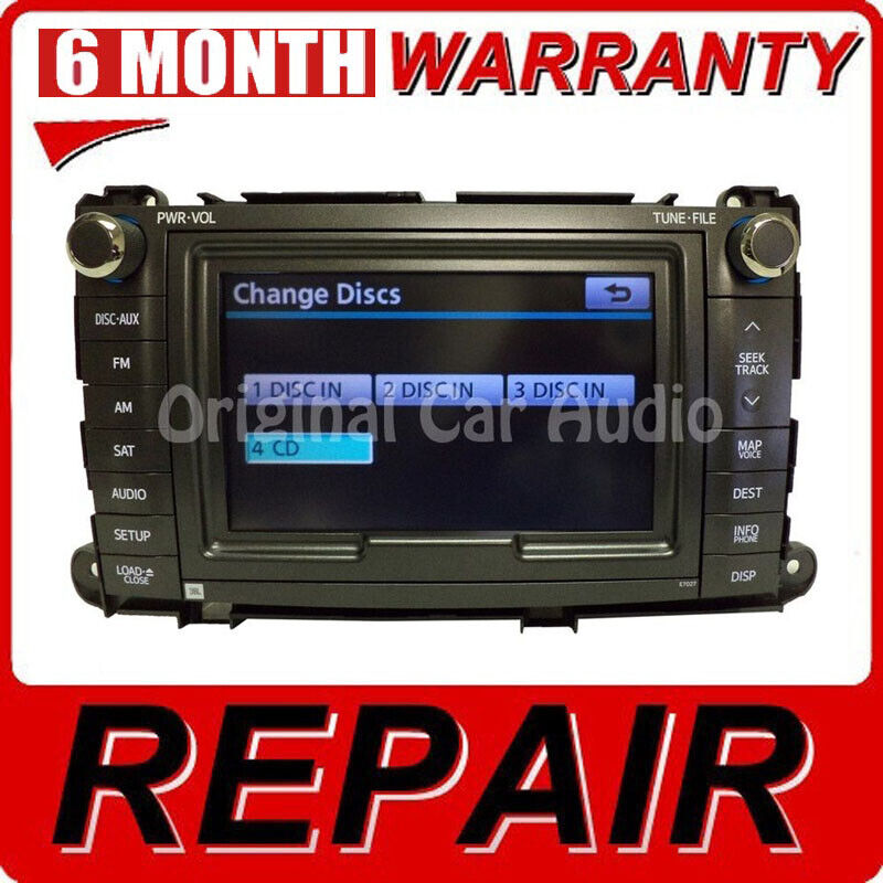 Repair YOUR 2009 - 2014 Toyota OEM Navigation GPS AM FM Radio Screen Repair ONLY