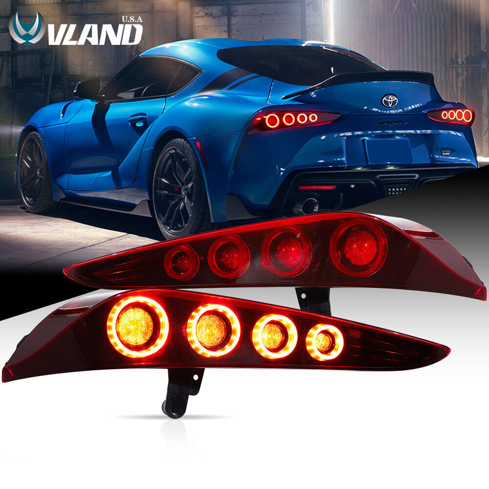 VLAND LED Tail Lights w/Dynamic Animation For 2020-2024 Toyota GR Supra A90/A91