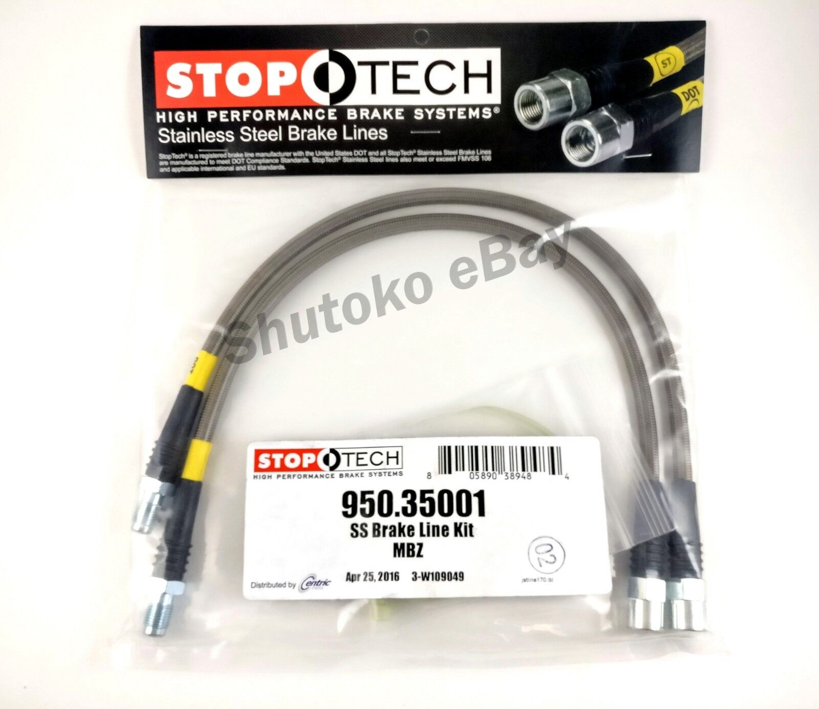 STOPTECH SS FRONT BRAKE LINES FOR MERCEDES BENZ AMG C36 C43 C55 CL55 CL65 CLK55
