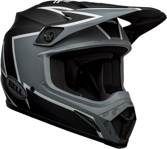 Bell MX-9 MIPS Adult Helmet | Motocross | Off-Road | DOT | Twitch Grey/Black