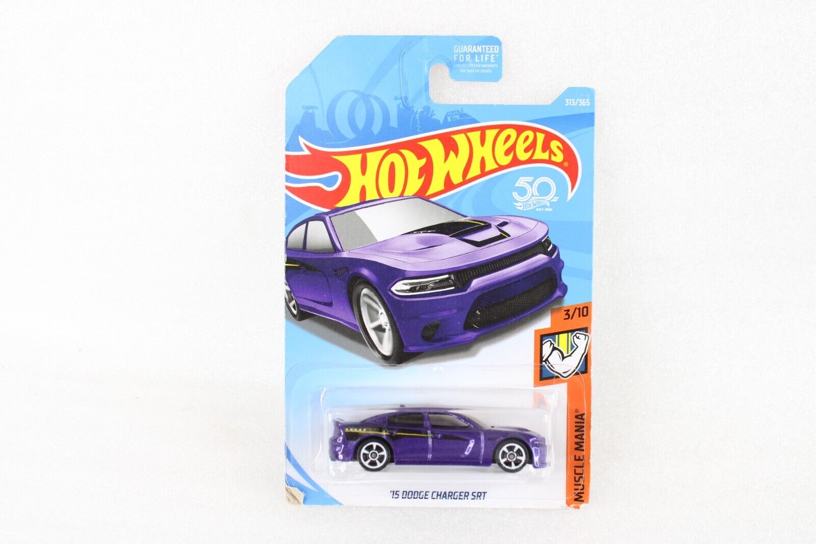 Hot Wheels 2018 Muscle Mania Purple '15 Dodge Charger SRT 3/10 NIP