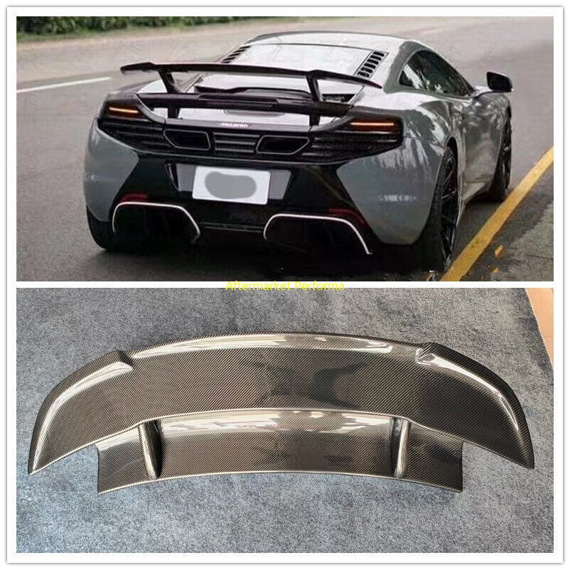 FITS FOR MCLAREN MP4-12C 650S DM STYLE REAL CARBON FIBER REAR TRUNK SPOILER WING