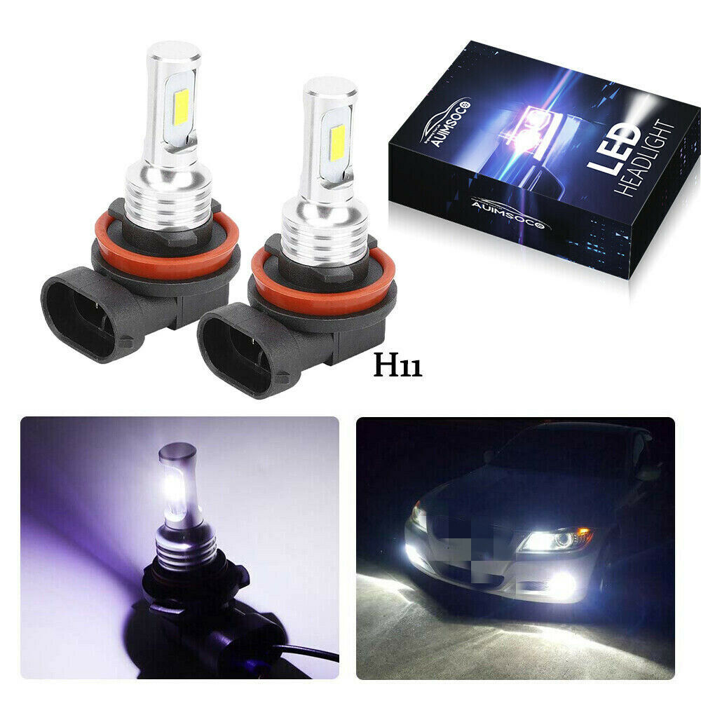 LED Headlight Conversion Kit H11 H16 H8 6000K White Fog Light Bulbs Bright Lamps