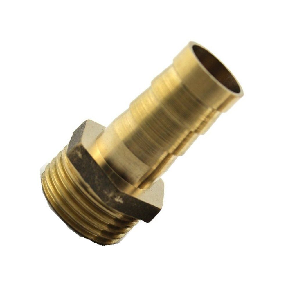 Fitting Metric M16 M16X1.5 Male to Barb Hose ID 5/8” 16mm Brass Adapter Fuel Air
