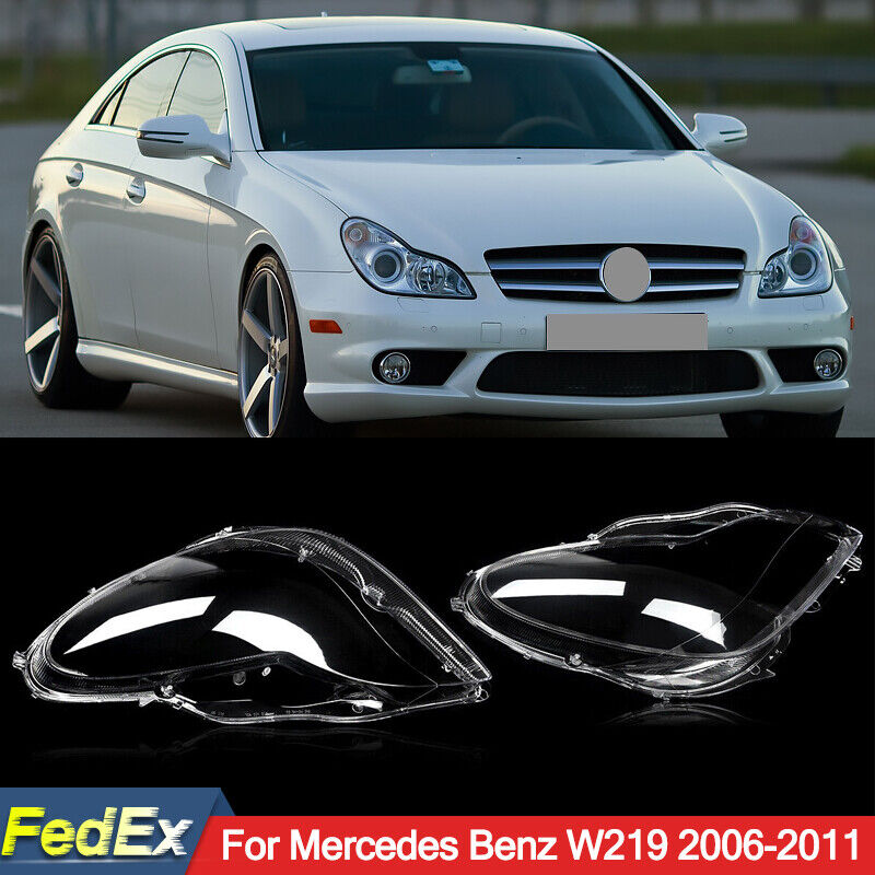 For Mercedes Benz W219 CLS63 AMG 2006-2011 Headlight Headlamp Lens Cover Clear