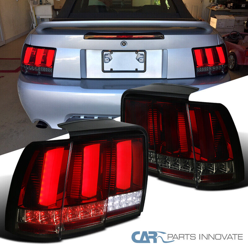 Fits 99-04 Ford Mustang Red Smoke LED Sequential Turn Signal Tail Brake Lights