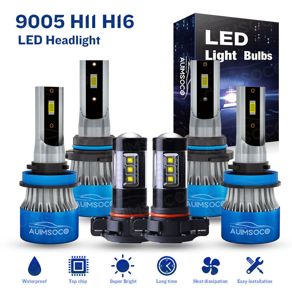 Upgraded LED Headlight & Fog Bulbs For Chevy Silverado 2500/3500 HD 2007-2020