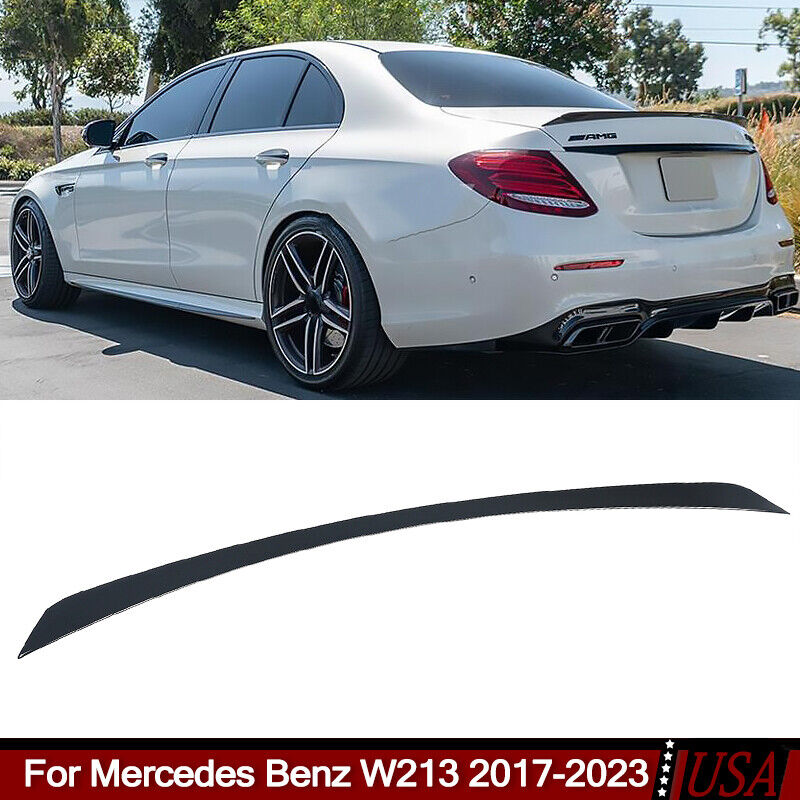 Fit Mercedes Benz W213 E53 AMG 2017-2023 E63S Style Rear Trunk Spoiler Wing Lip
