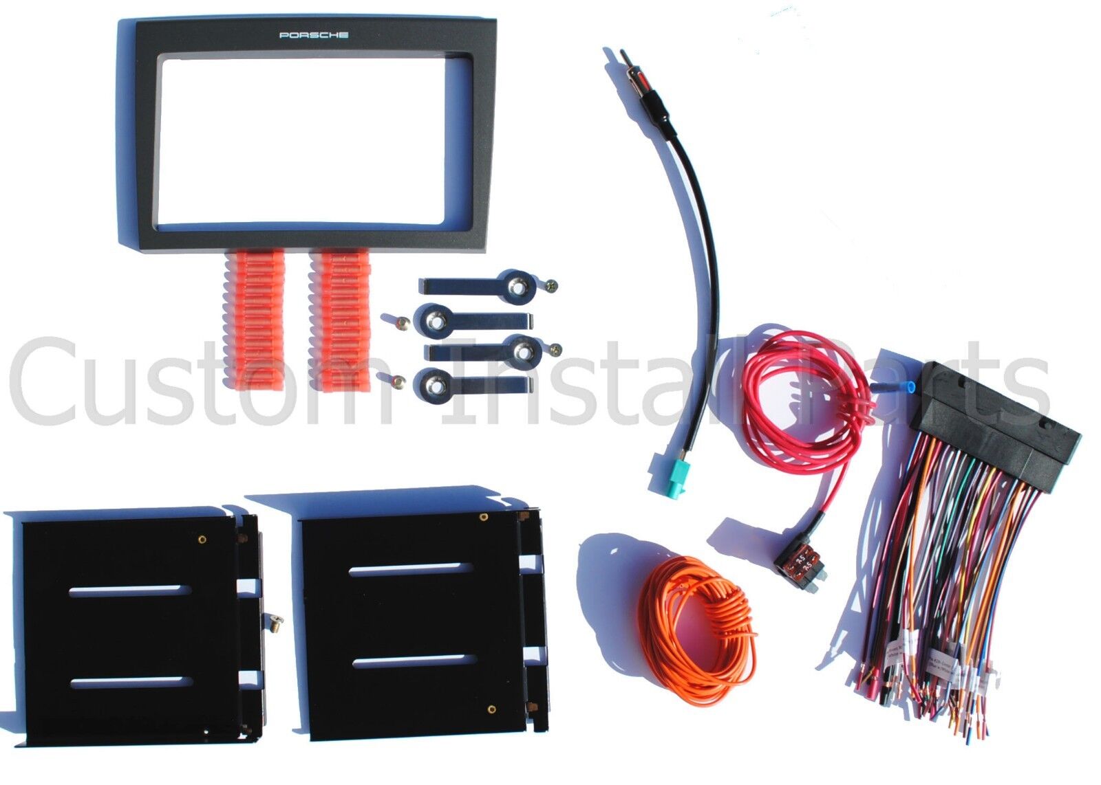 Radio Double Din Dash Install Kit Bose System AMP Harness fits Porsche 987 997 