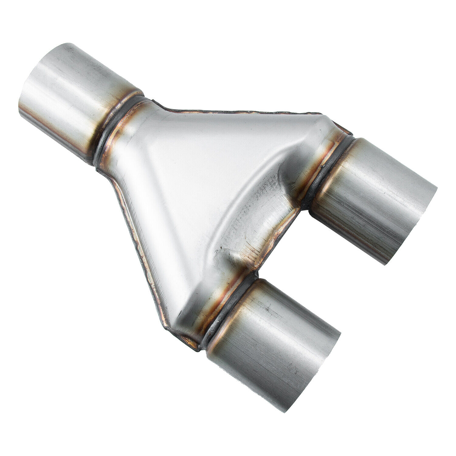 13\'\' Stainless Steel Y Pipe Adapter Exhaust 2.5\'\' Single / 2.5\'\' Dual Universal