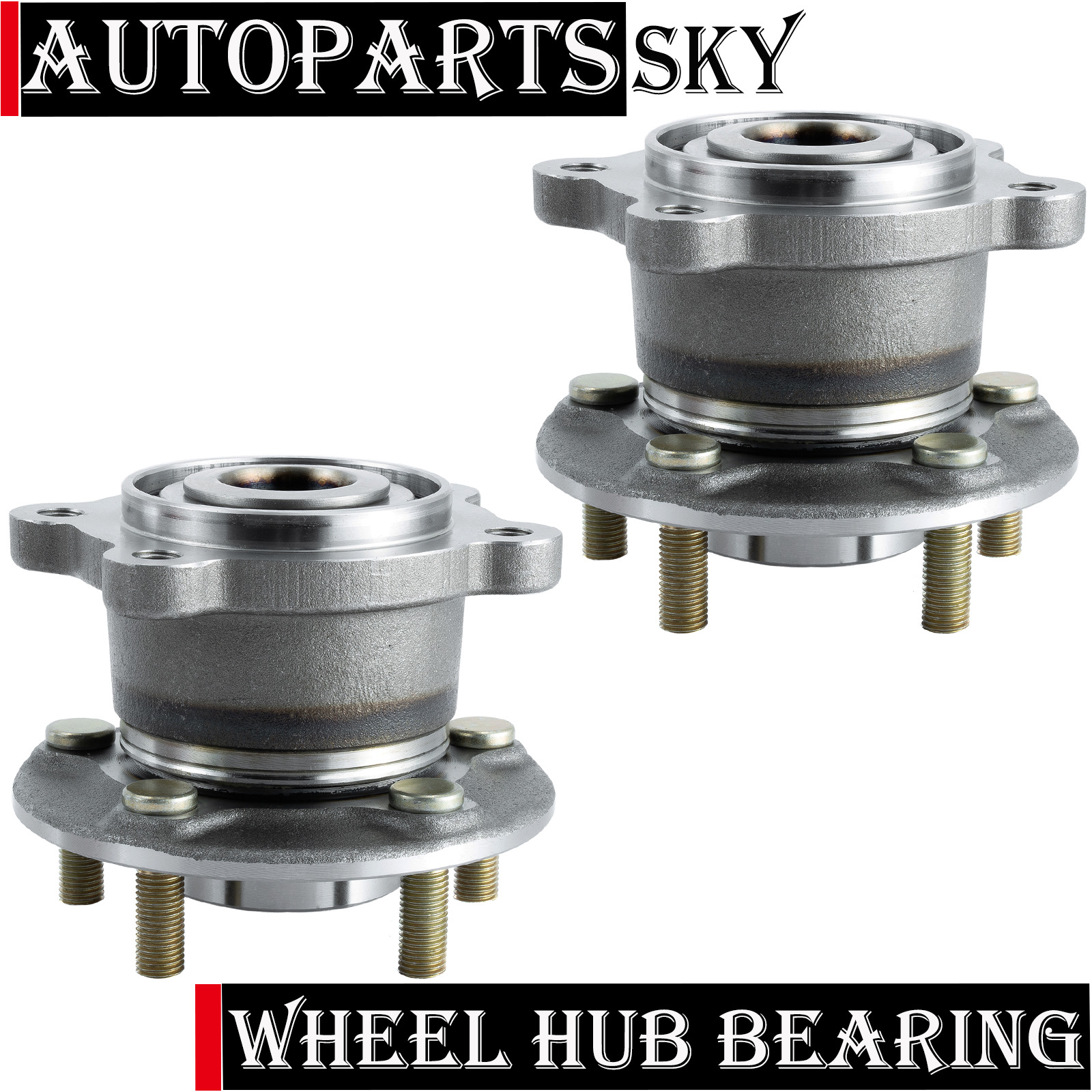 Set 2 Rear Wheel Hub Bearing For 2013-2019 Ford Escape 2015-2019 Lincoln MKC