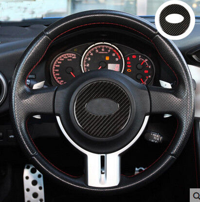 For13-18 Scion FRS Subaru BRZ Carbon Fiber Steering Wheel Decorative Circle Trim