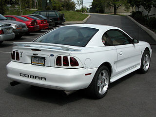 96-98 Ford Mustang COBRA rear bumper insert letters SVT