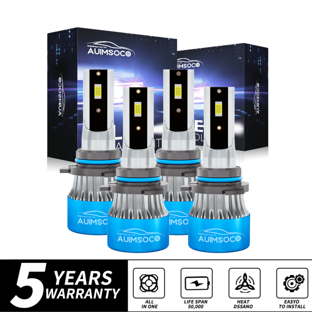 For Chevy S10 Pickup 1994-2004 LED Headlight Bulbs 9005 9006 High Low Beam Kit