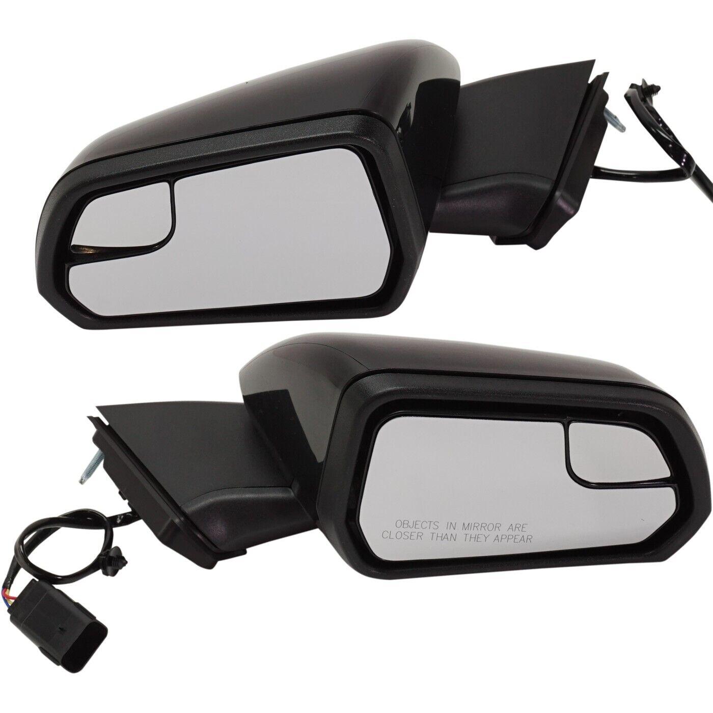 Pair Set of 2 Mirrors  Driver & Passenger Side Left Right for Ford Mustang 15-20