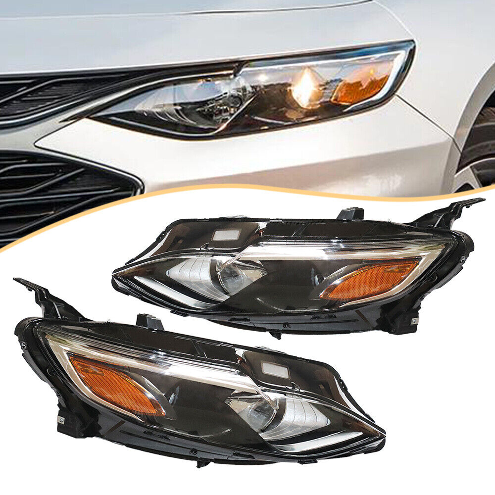 For Chevrolet Malibu 2019 2020 2021 Halogen Pair Headlamps Right+Left Headlights