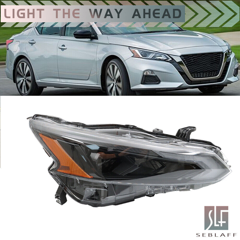 Headlight For 2022-2024 Nissan Altima Full LED Black Housing Clear Right Side