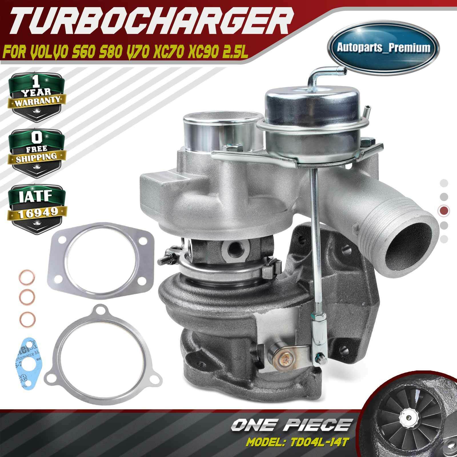 Turbo Turbocharger for Volvo S60 03-09 V70 XC90 04-07 S80 XC70 L5 2.5L TD04L-14T