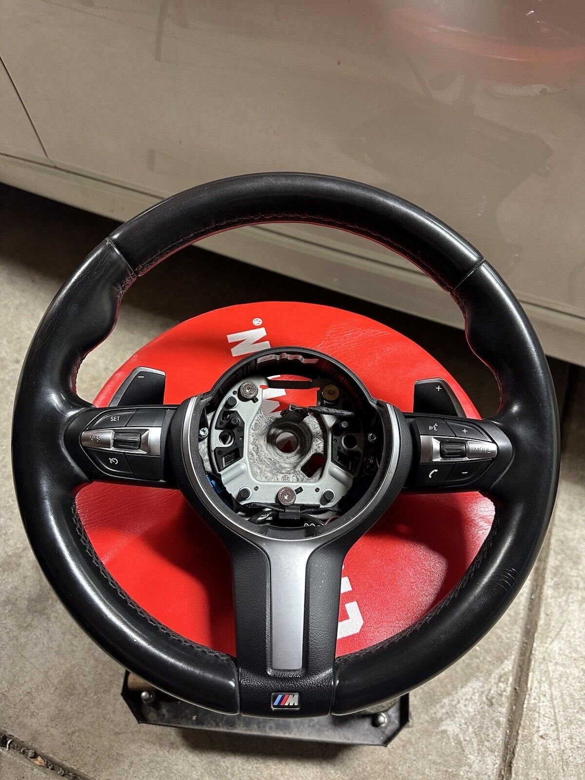 ☑️ 2012-2019 BMW F30 F22 F32 M Sport Steering Wheel W/ Paddle Shifters OEM
