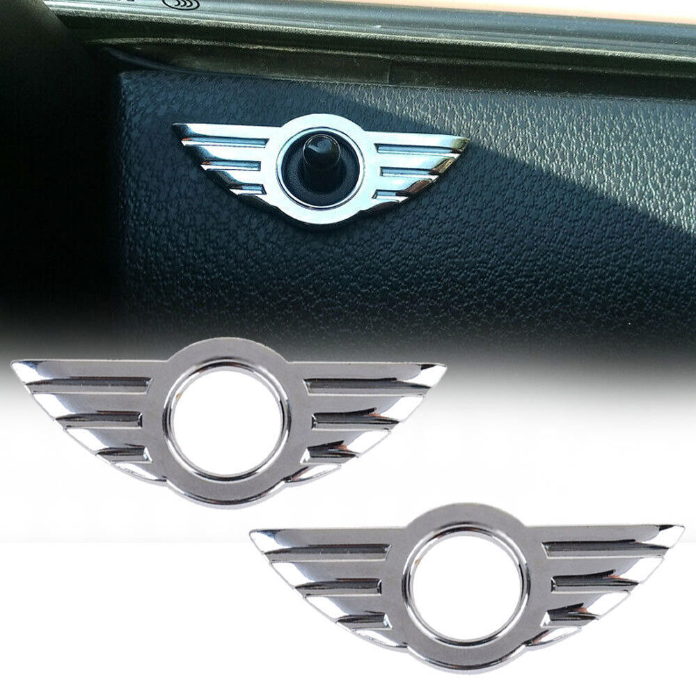 2pcs Car Accessories Door Pin Badge Emblems For BMW MINI Cooper/Roadster/Clubman