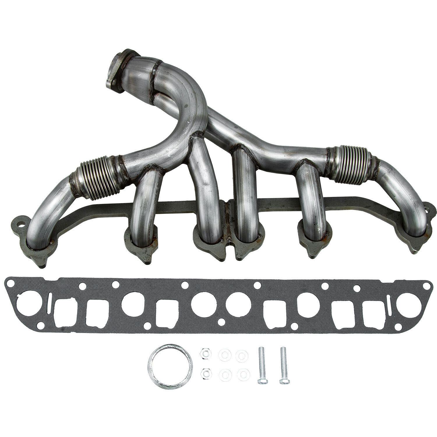 For 91-99 Jeep Grand Cherokee Wrangler 4.0L V6 Exhaust Manifold Stainless Steel