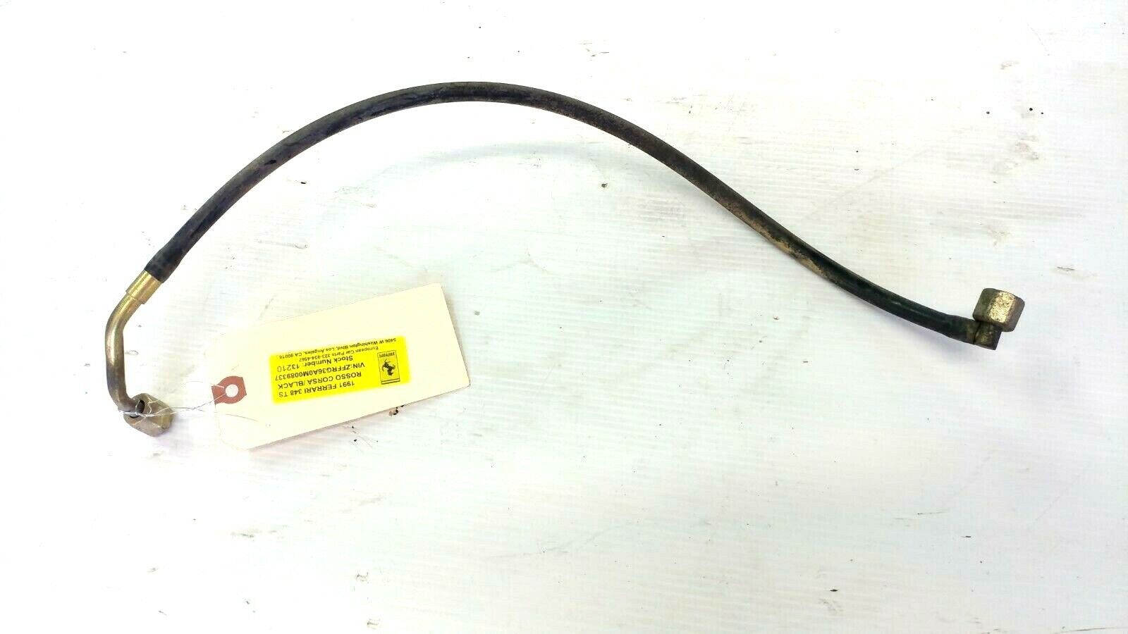 FERRARI 348 PARTS M0089337 FUEL HOSE PIPE FROM PUMP TO FILTER 141724 RIGHT SIDE