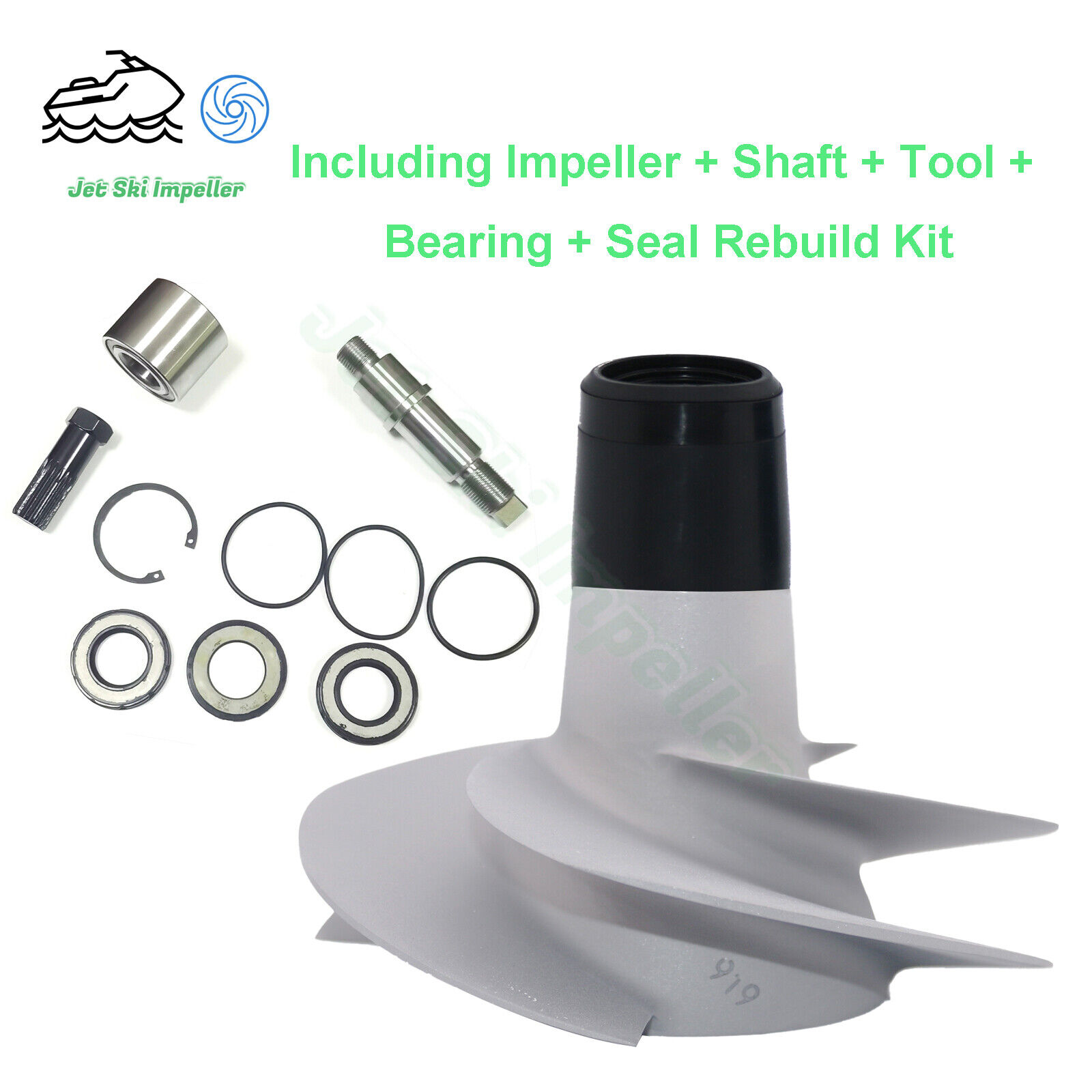 Impeller For PWC Sea Doo GTI GTS 90 GTR 267000919 & Shaft & Bearing & Seal &Tool