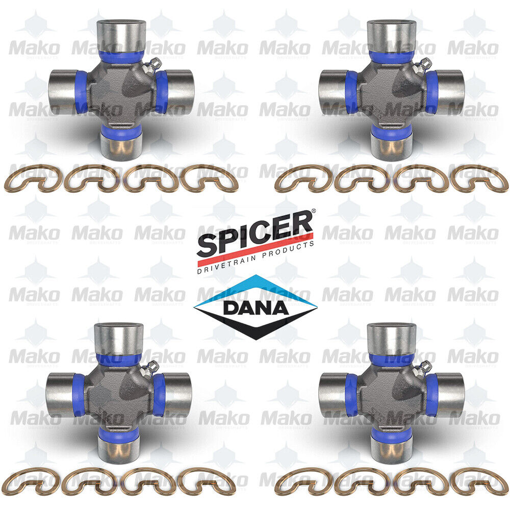 4 x 5-153X Spicer 1310 Series Greaseable Universal Joints for Jeep Wrangler, TJ