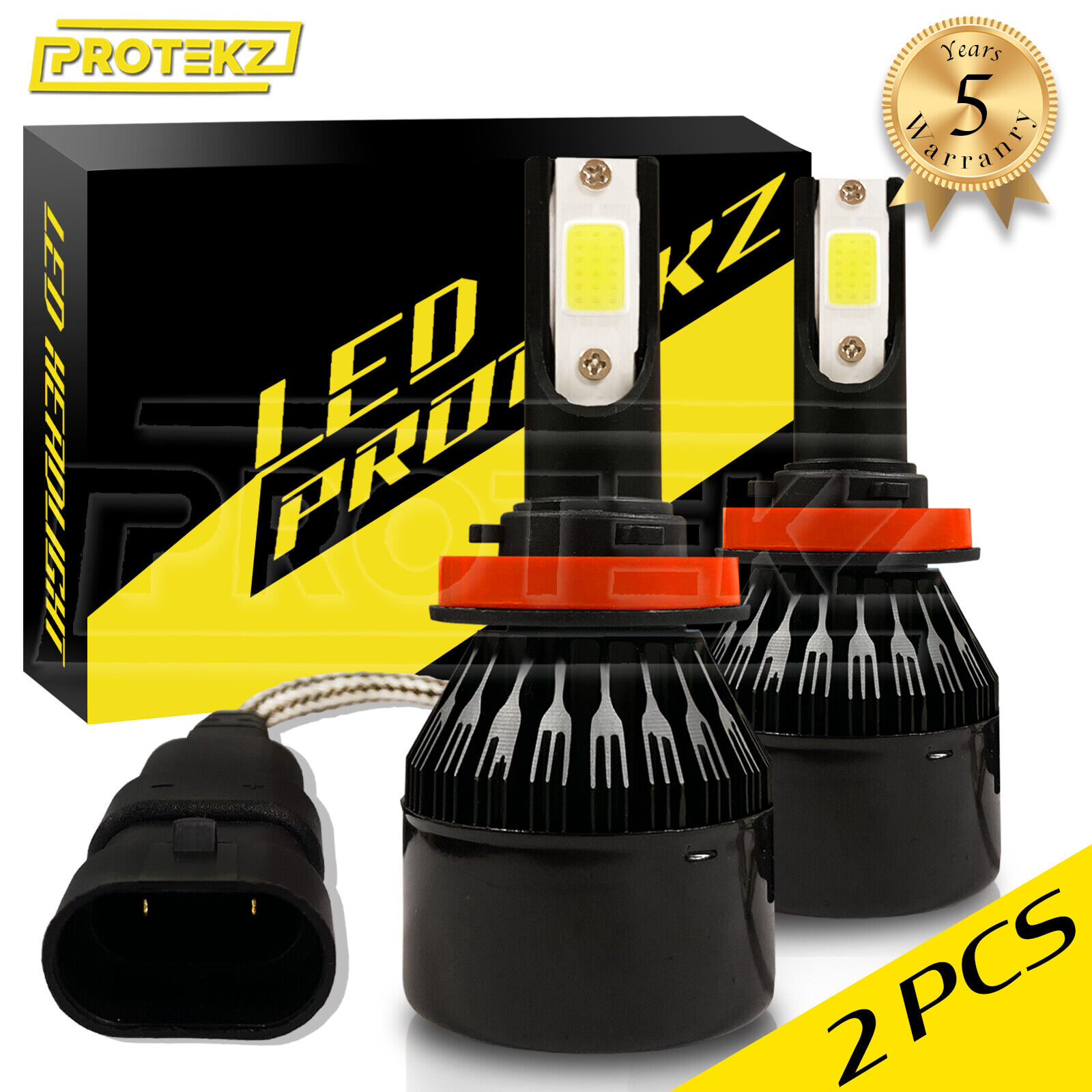 H1 LED Headlight Bulbs kit CREE 60W 7200LM 6000K Plug&Play Turbo Cooling Fan