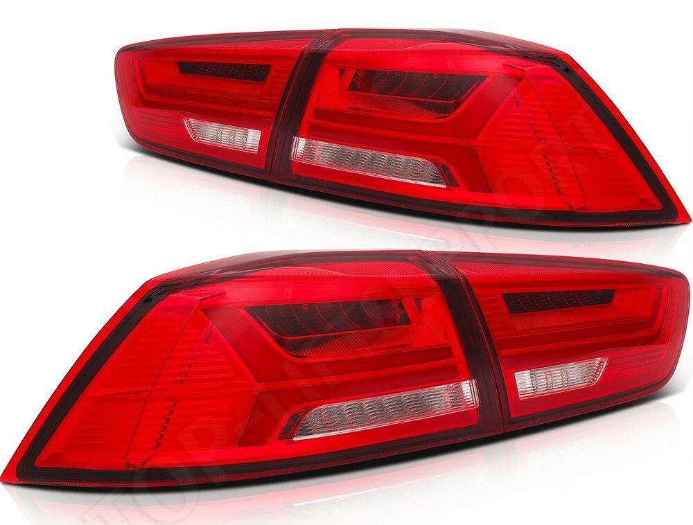 For 2008-2017 Mitsubishi Lancer Evolution EVO X LED Tail Lights Rear Brake Lamps