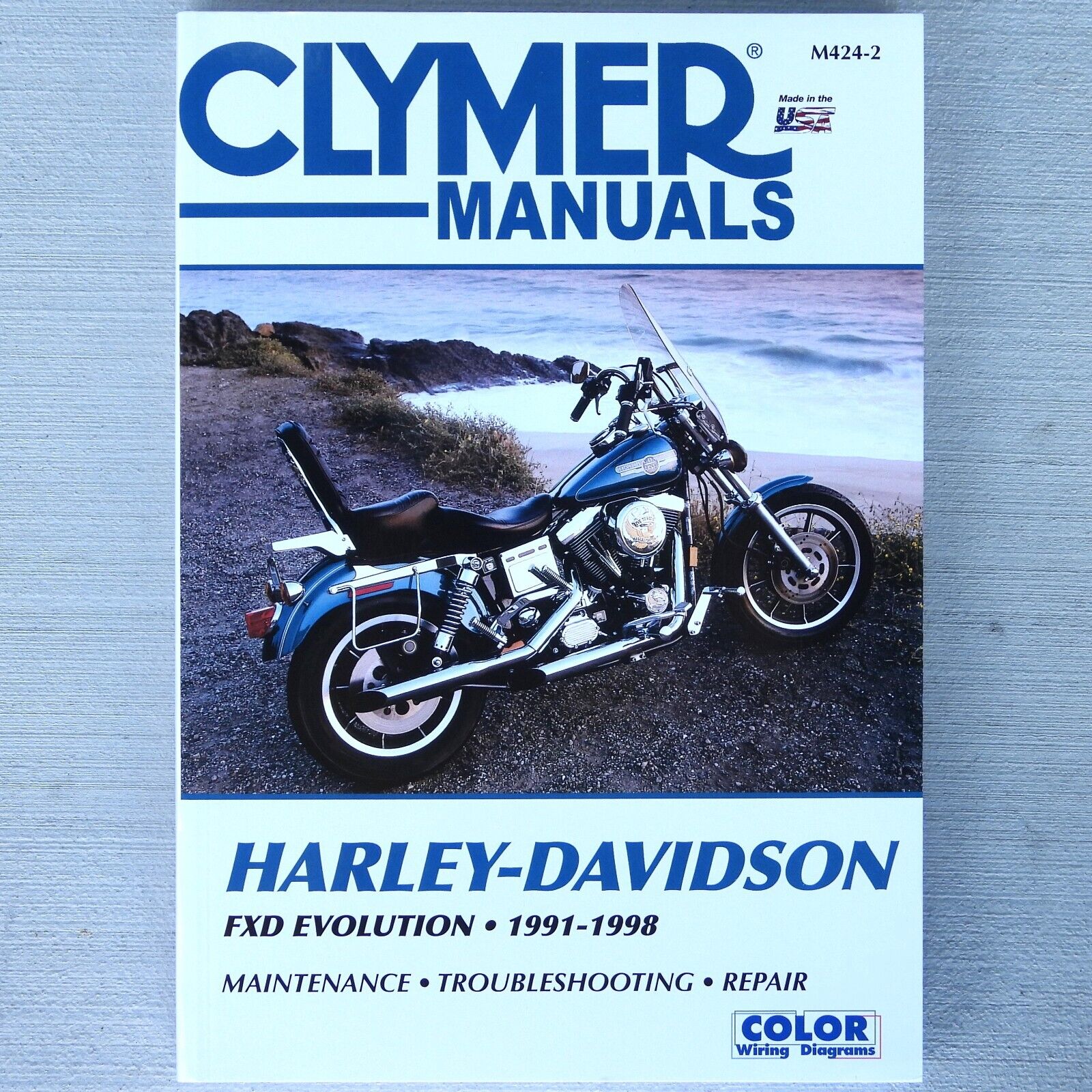 1991-1998 Harley Dyna Super Wide Glide Evolution FXD FXDS CLYMER REPAIR MANUAL