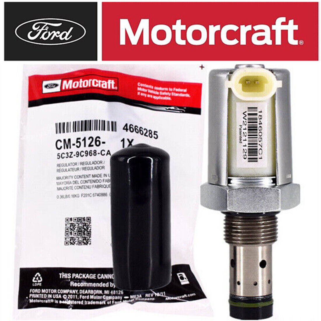 Genuine Ford Motorcraft CM-5126 Fuel Injection Pressure Regulator 5C3Z-9C968-CA