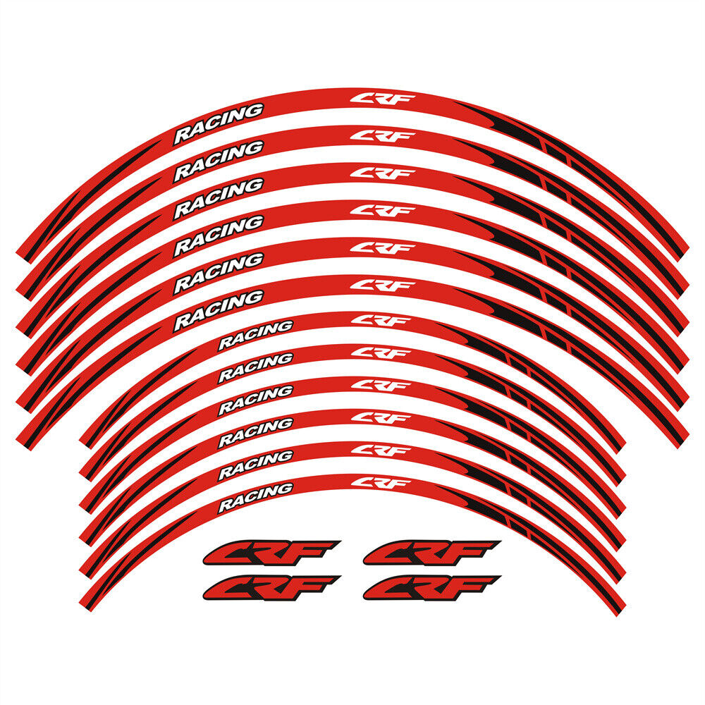 Reflective Outer Tire Rim Stickers Wheels Decal Tape For HONDA CRF 230F/L/M