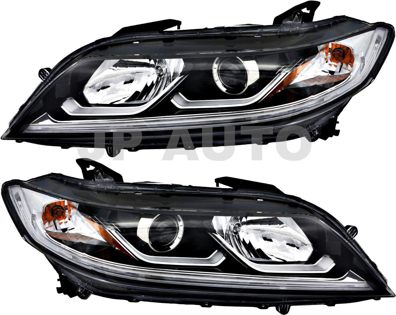 For 2016-2017 Honda Accord Coupe Headlight Halogen Set Driver and Passenger Side