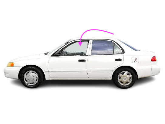 Fits: 1998-2002 Toyota Corolla & Chevy Prizm Driver Left Front Door Window Glass