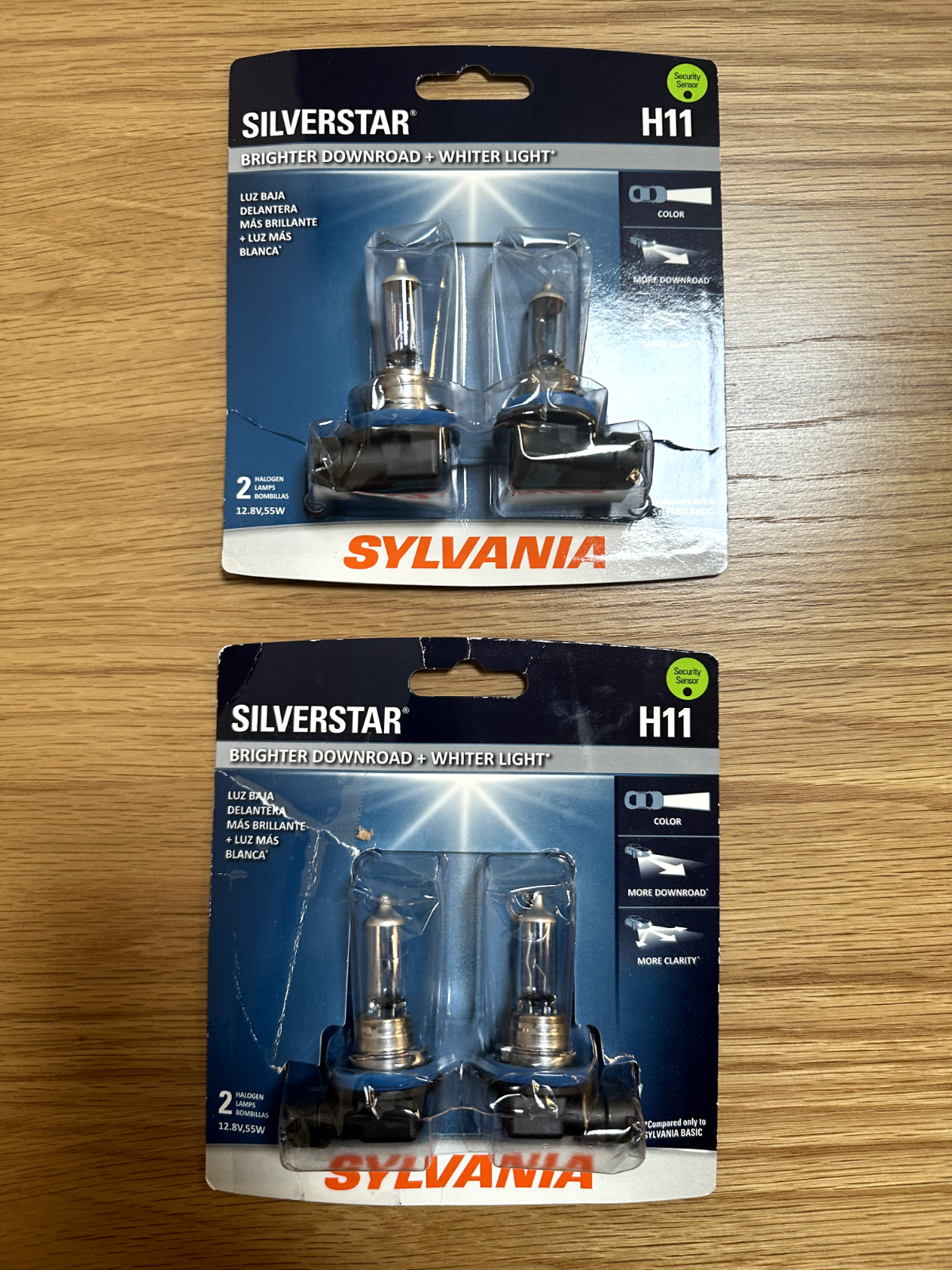 Sylvania Silverstar H11 Pair Set High Performance Headlight (2) Pairs, (4) Bulbs