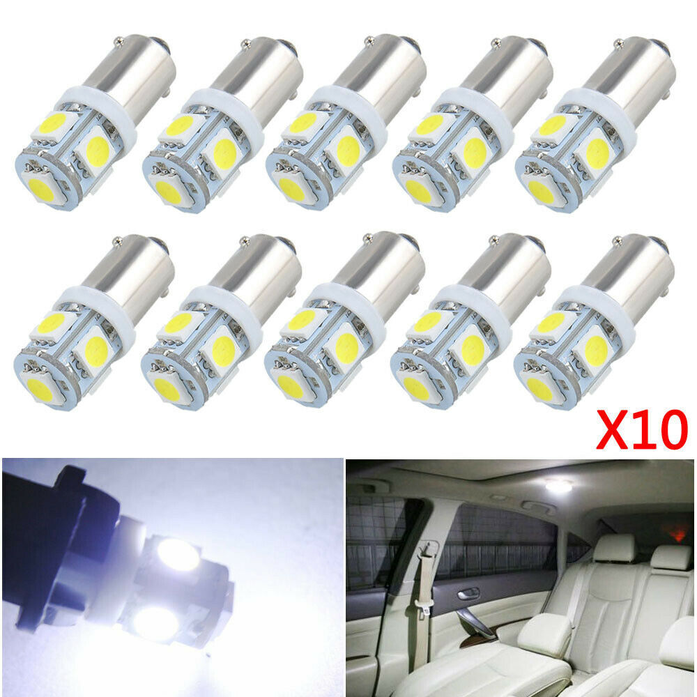 10PCS T11 BA9S LED T4W H6W 1895 363 5050 5SMD Car Wedge Side Light Bulb Lamp