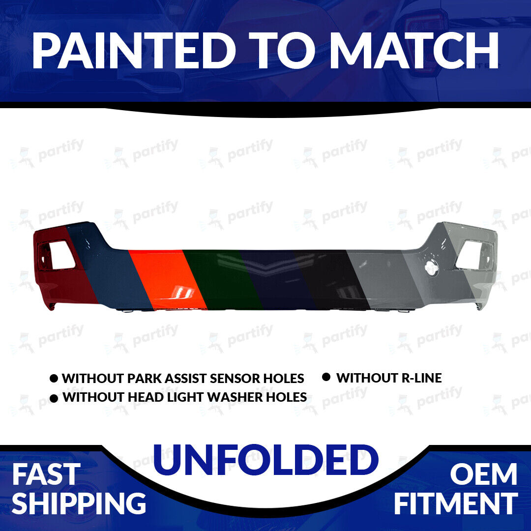 NEW Painted To Match 2018-2021 Volkswagen Tiguan Unfolded Front Bumper