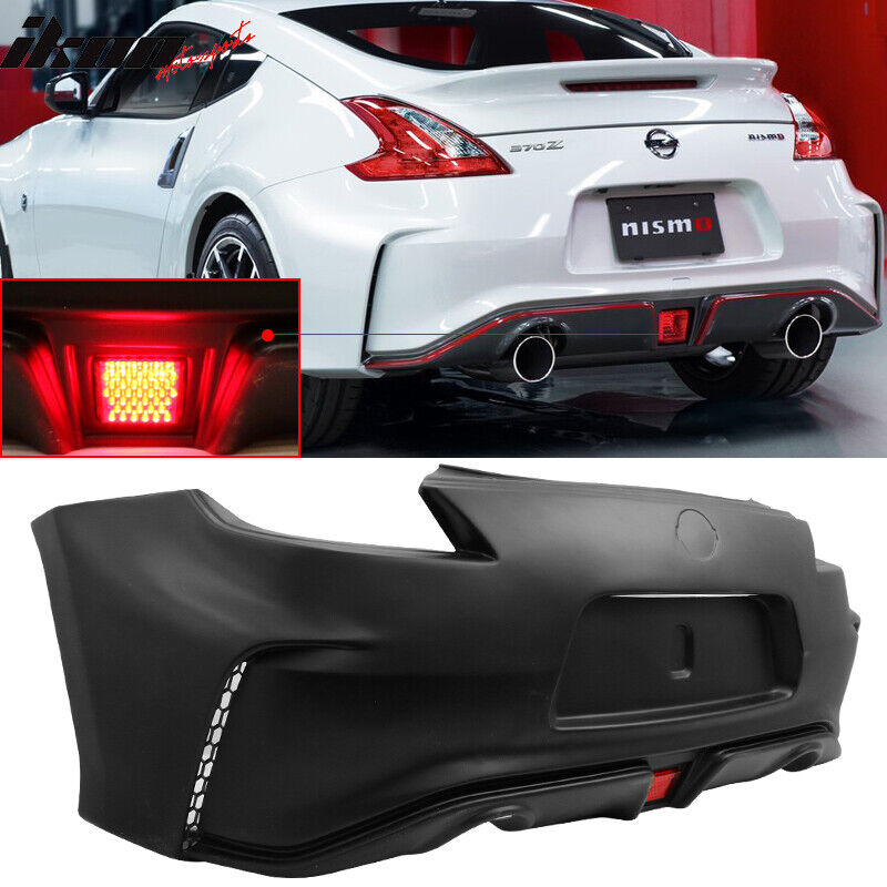 Fits 09-20 Nissan 370Z NS Style Rear Bumper Cover With LED Brake Light - PP