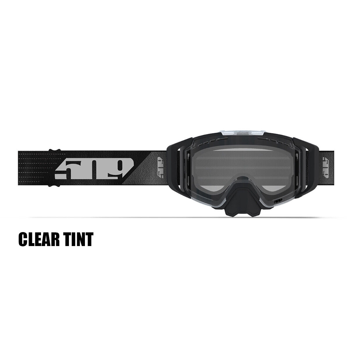 509 Sinister X6 Goggles - Carbon Fiber Black Ops Black Fire Night Vision GT Cyan