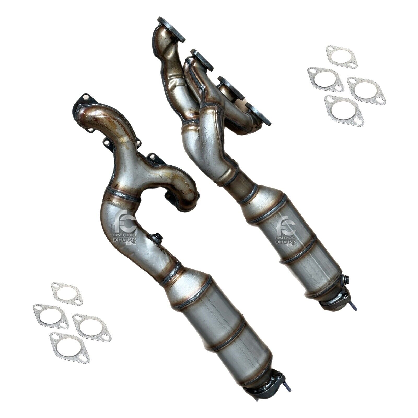 Fits 2006-2010 BMW 550I 4.8L V8 Left and Right Manifold Catalytic Converter