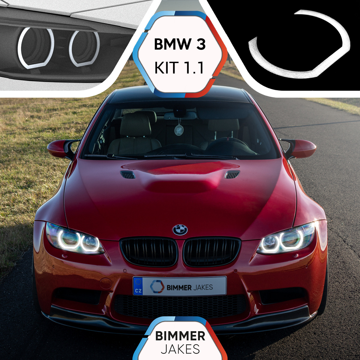 for BMW 3 E92 Coupe E93 Cabrio BJ Angel Eyes KiT 1.1 LED ring Angel Eyes