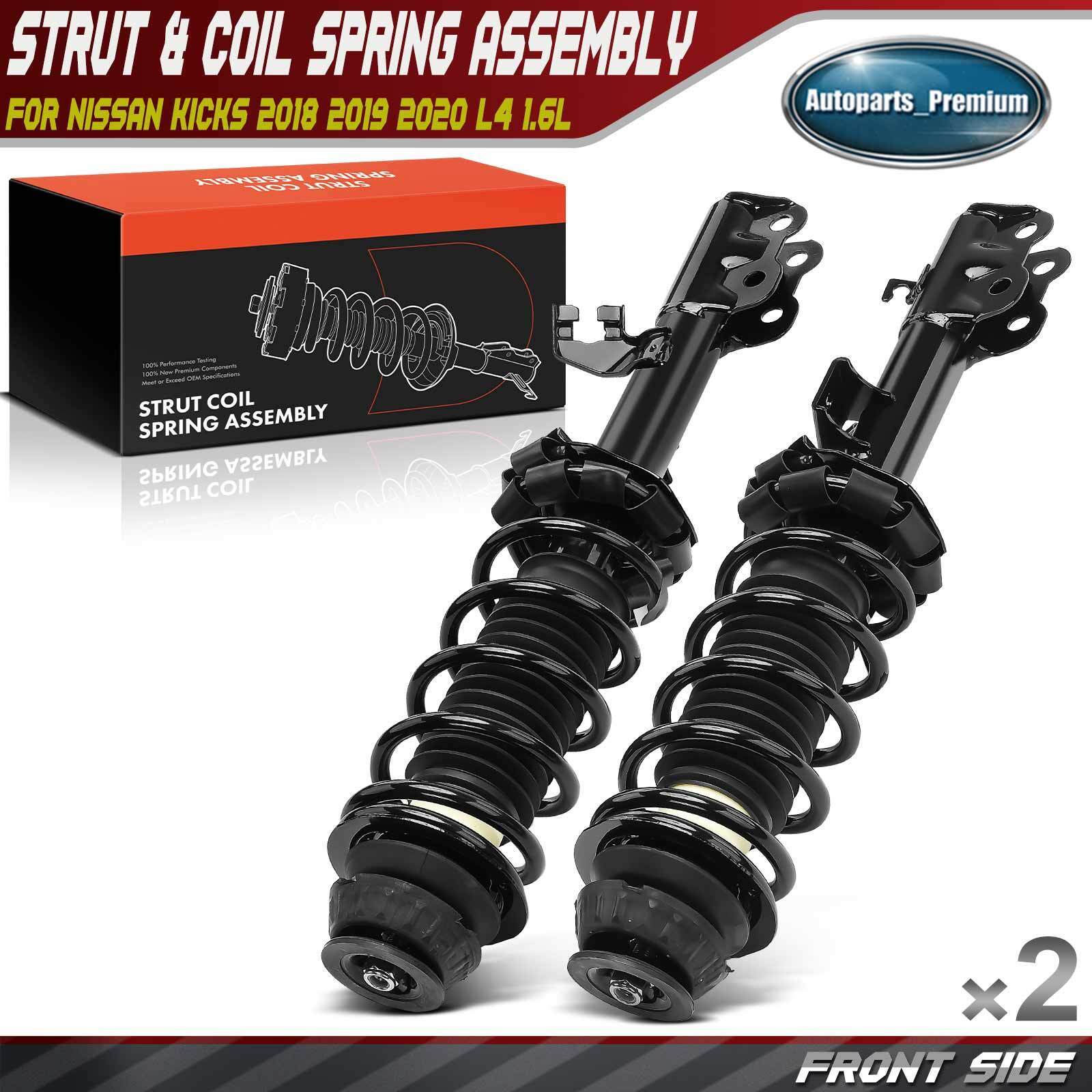 2pcs Front Complete Strut & Coil Spring Assembly for Nissan Kicks 2018 2019 2020