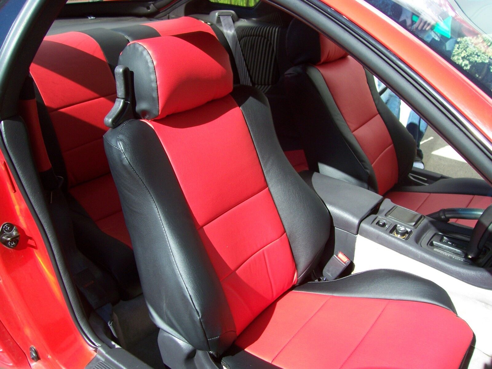 MITSUBISHI 3000GT 1991-1999 LEATHER-LIKE CUSTOM SEAT COVERS 13 COLORS AVAILABLE