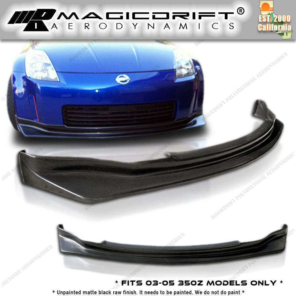 For 03 04 05 Nissan 350z Z33 Nismo N1 SP Style PU Front Bumper Lip Chin Spoiler