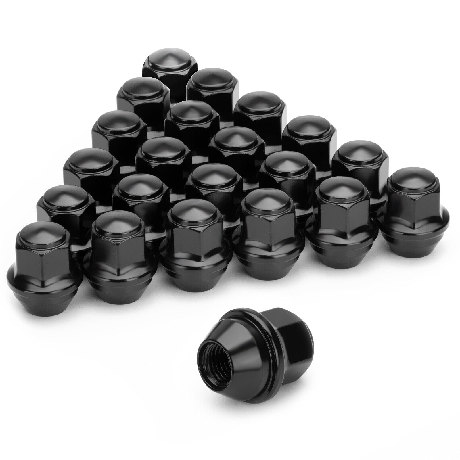 20 12x1.5 19mm Hex OEM Factory Style Acorn FOR Ford Fusion Focus Lug Nuts